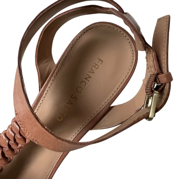 Franco Sarto Serenity2 Cork Wedge Tan Sandals, Almond, 9 - Picture 5 of 10